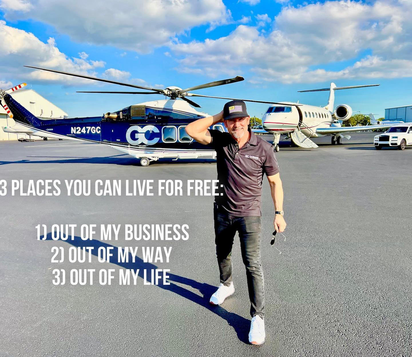 Grant Cardone - Three places to live for free Share it