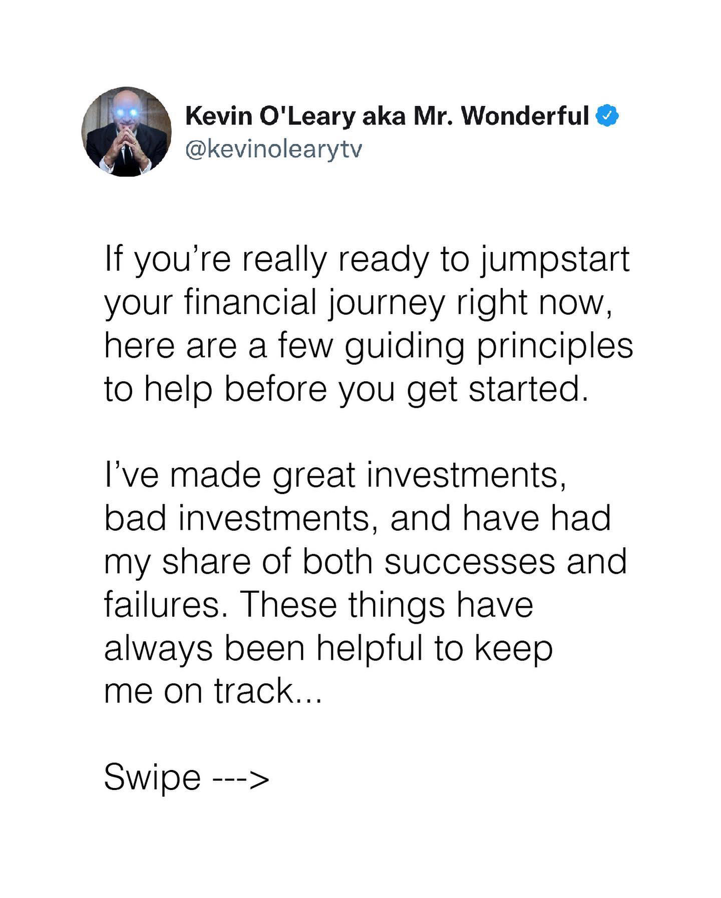 image  1 Kevin O'Leary - The truth is, savings and the right investments can turn you into a self-made millio