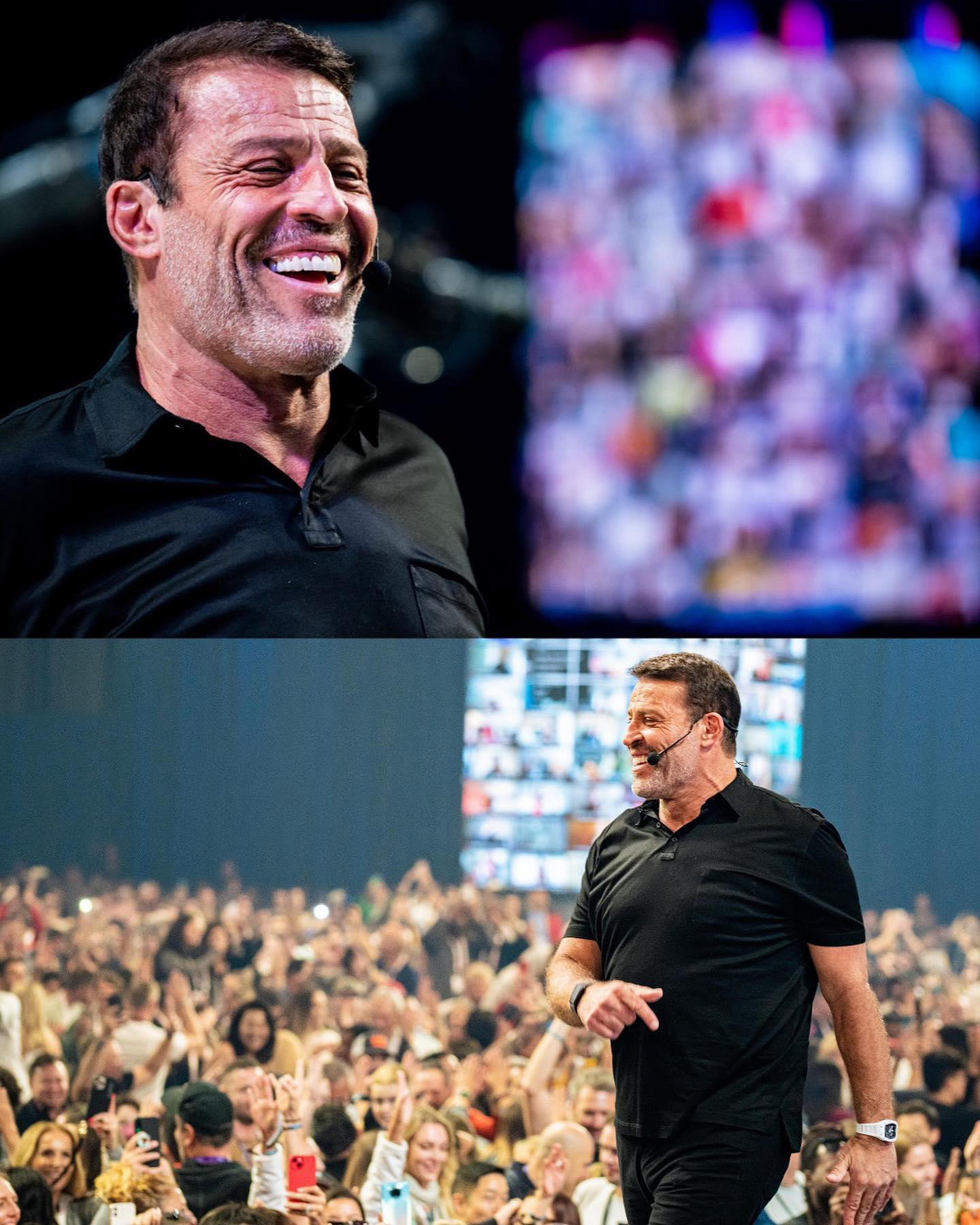Tony Robbins - 10,000 vibes in the convention center + thousands more zoomin it in
