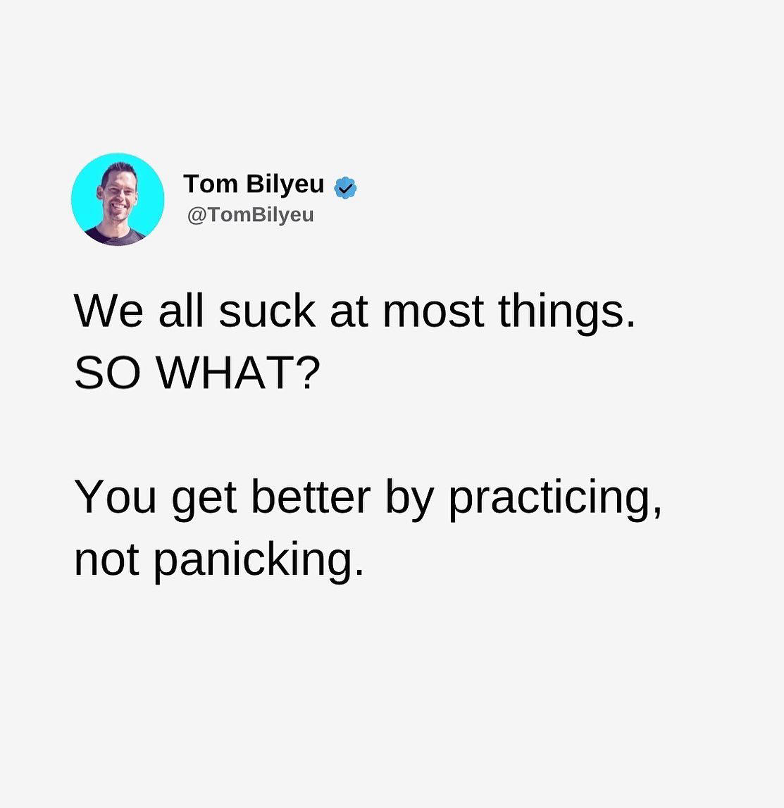 What are you practicing and getting better at